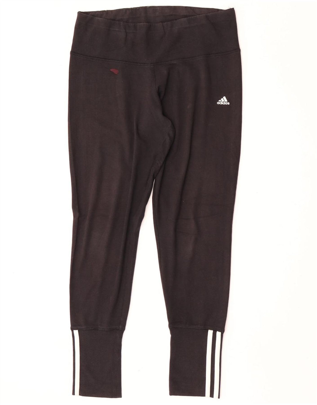 Adidas Womens Leggings UK 12/14 Medium Black Cotton