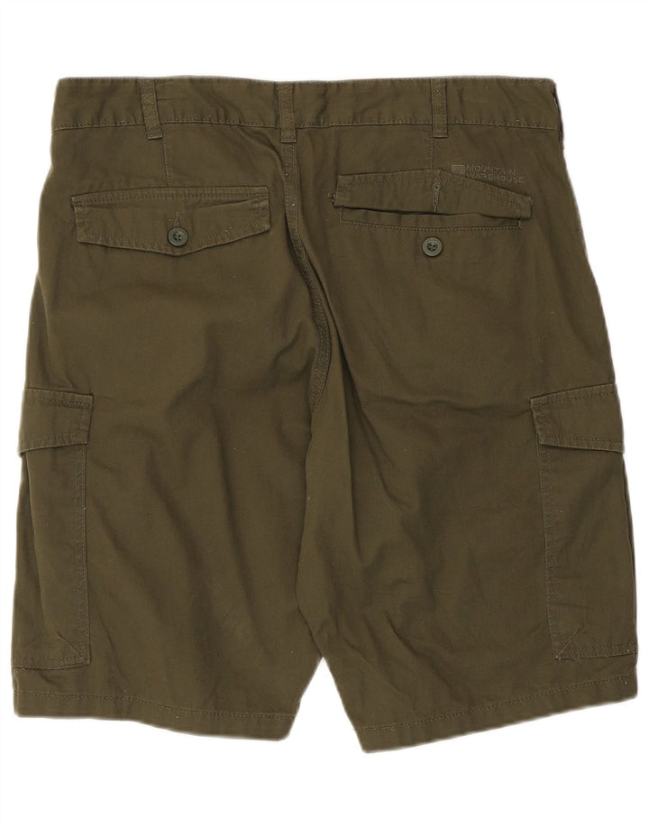 Pantaloncini cargo da uomo Mountain Warehouse W34 Large in cotone kaki
