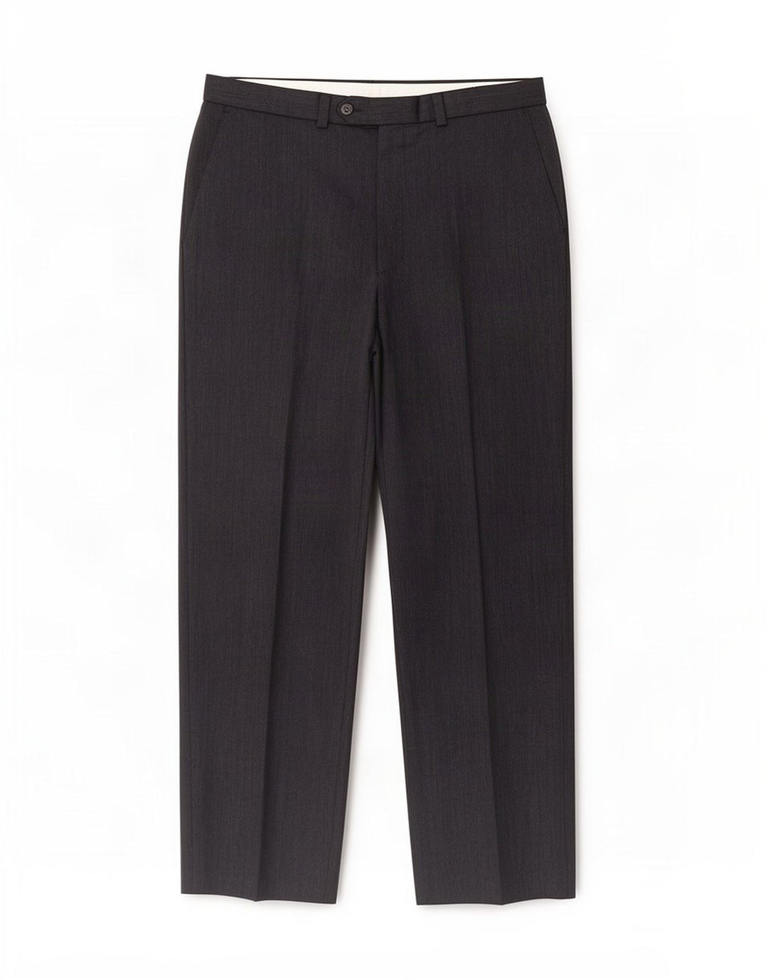 Pantaloni da abito dritti Marks & Spencer da uomo St. Michael W32 L33 Blu Navy