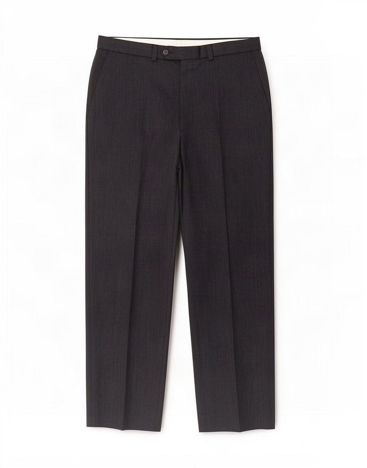 Pantaloni da abito dritti Marks & Spencer da uomo St. Michael W32 L33 Blu Navy