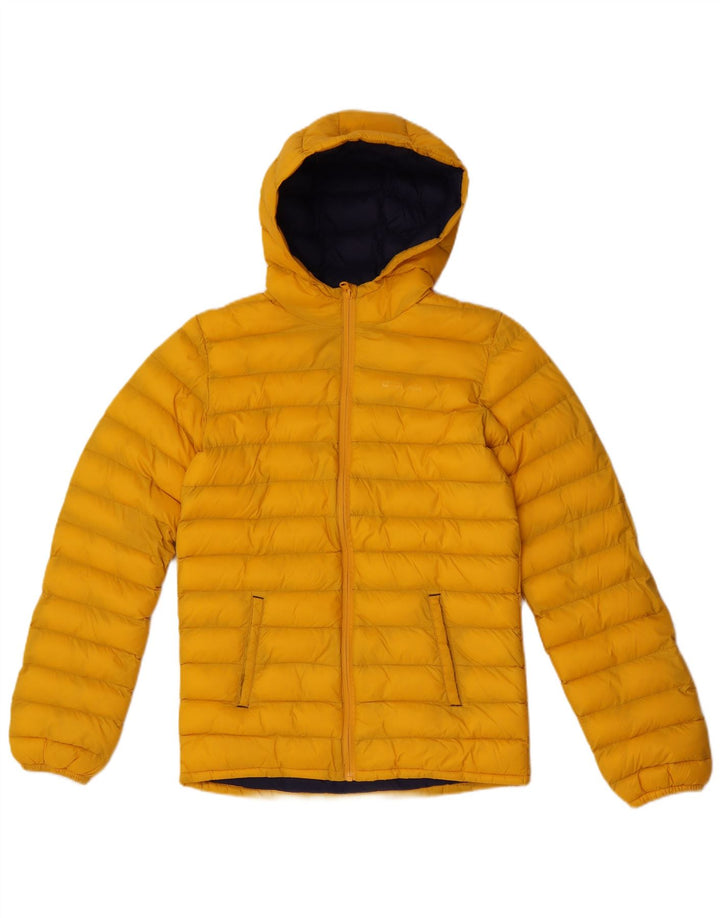 Mountain Warehouse Boys Hooded Padded Jacket 12-13 Years Yellow Nylon