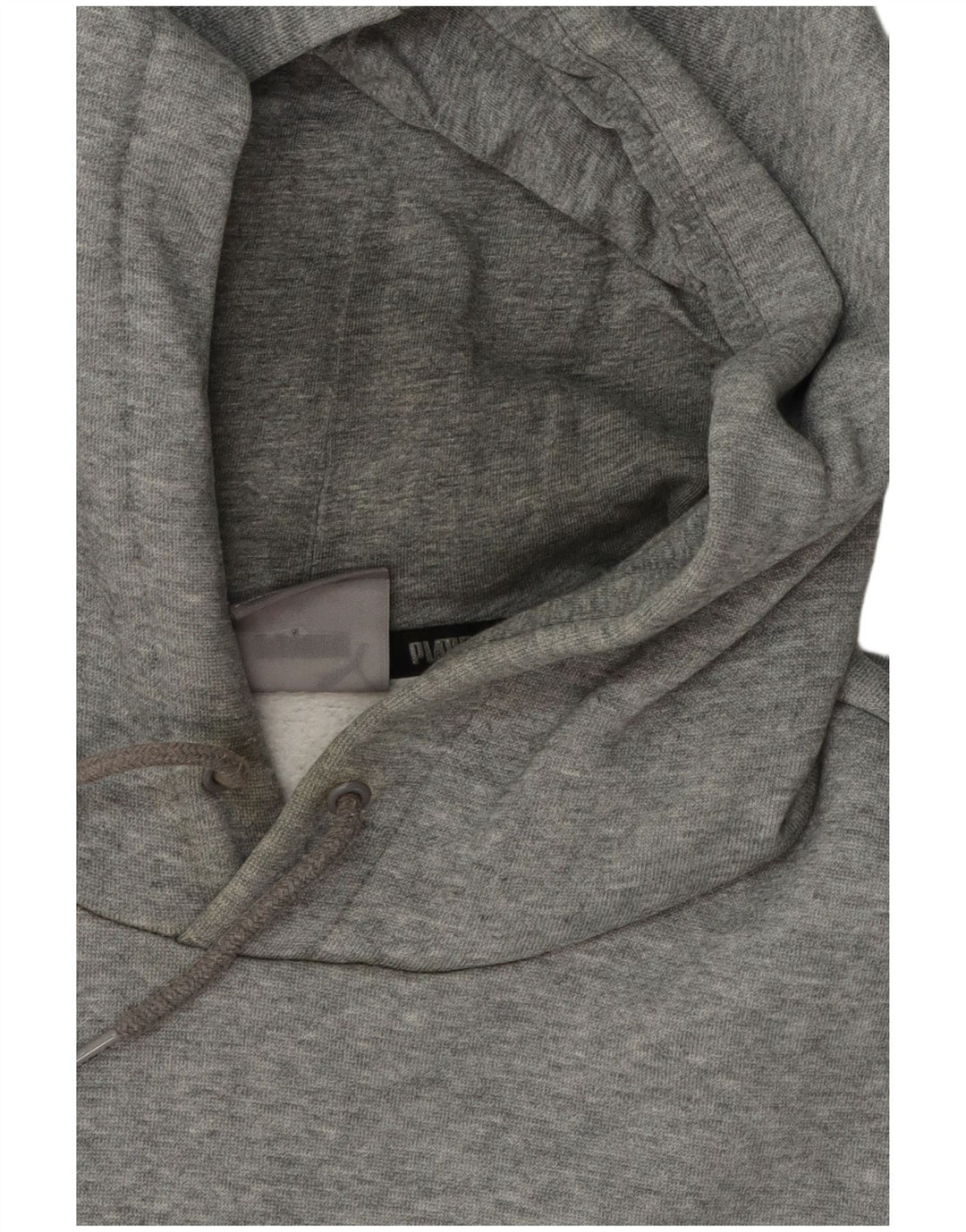 Puma Mens Graphic Hoodie Jumper Medium Grey Flecked Cotton