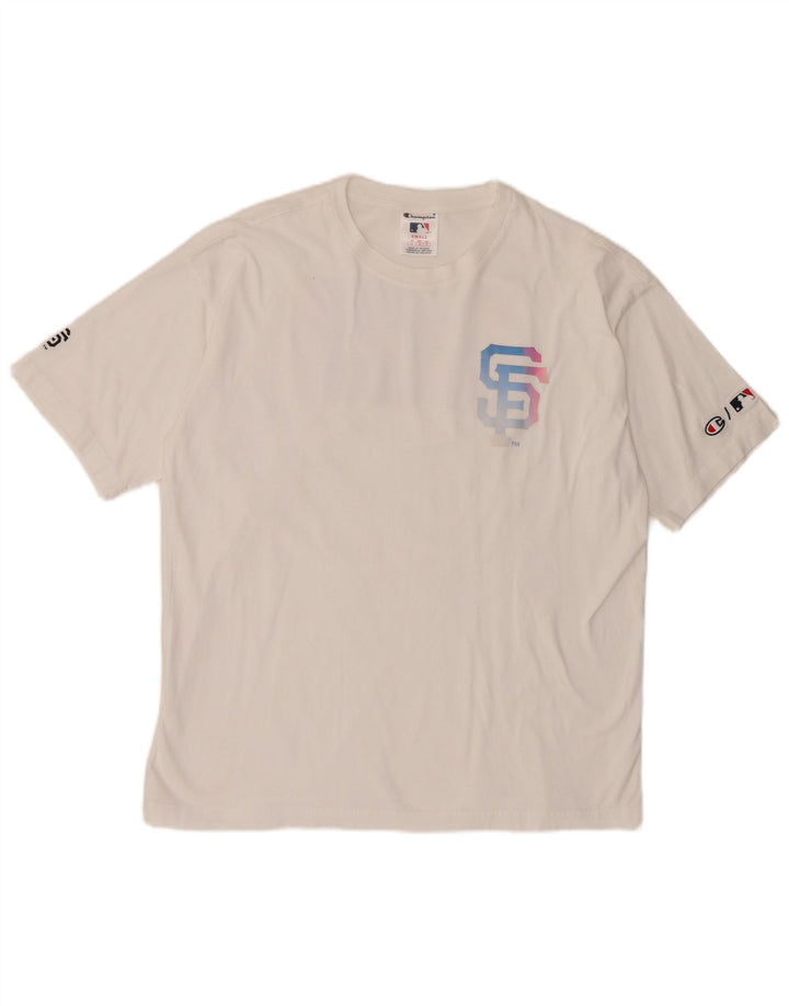 Champion Mens San Francisco Graphic T-Shirt Top Small White