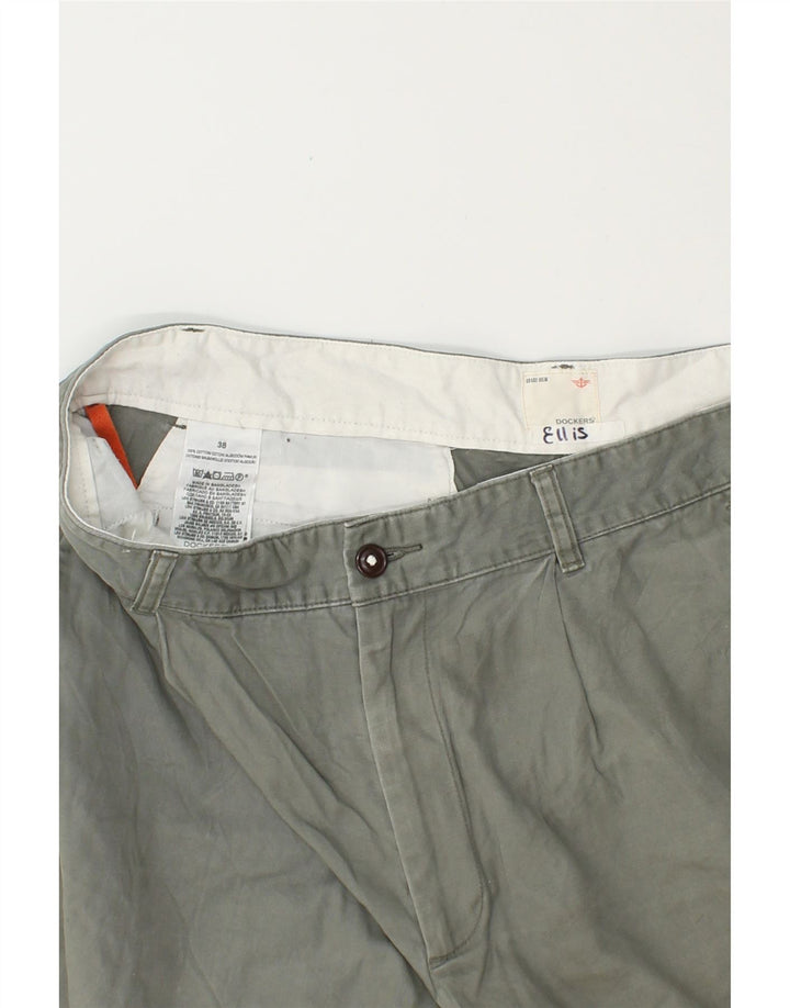 DOCKERS Mens Chino Shorts W38 XL Grey Cotton Vintage Dockers and Second-Hand Dockers from Messina Hembry 