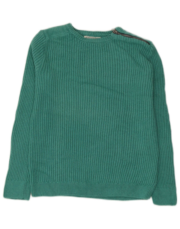 Zara piger sweater med rund hals 9-10 år grøn bomuld