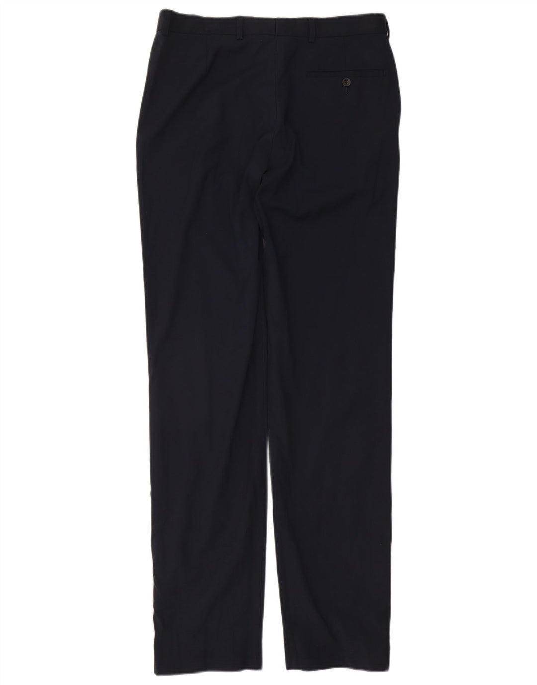 Marks & Spencer Mens Tailored Straight Suit Trousers W32 L35 Navy Blue