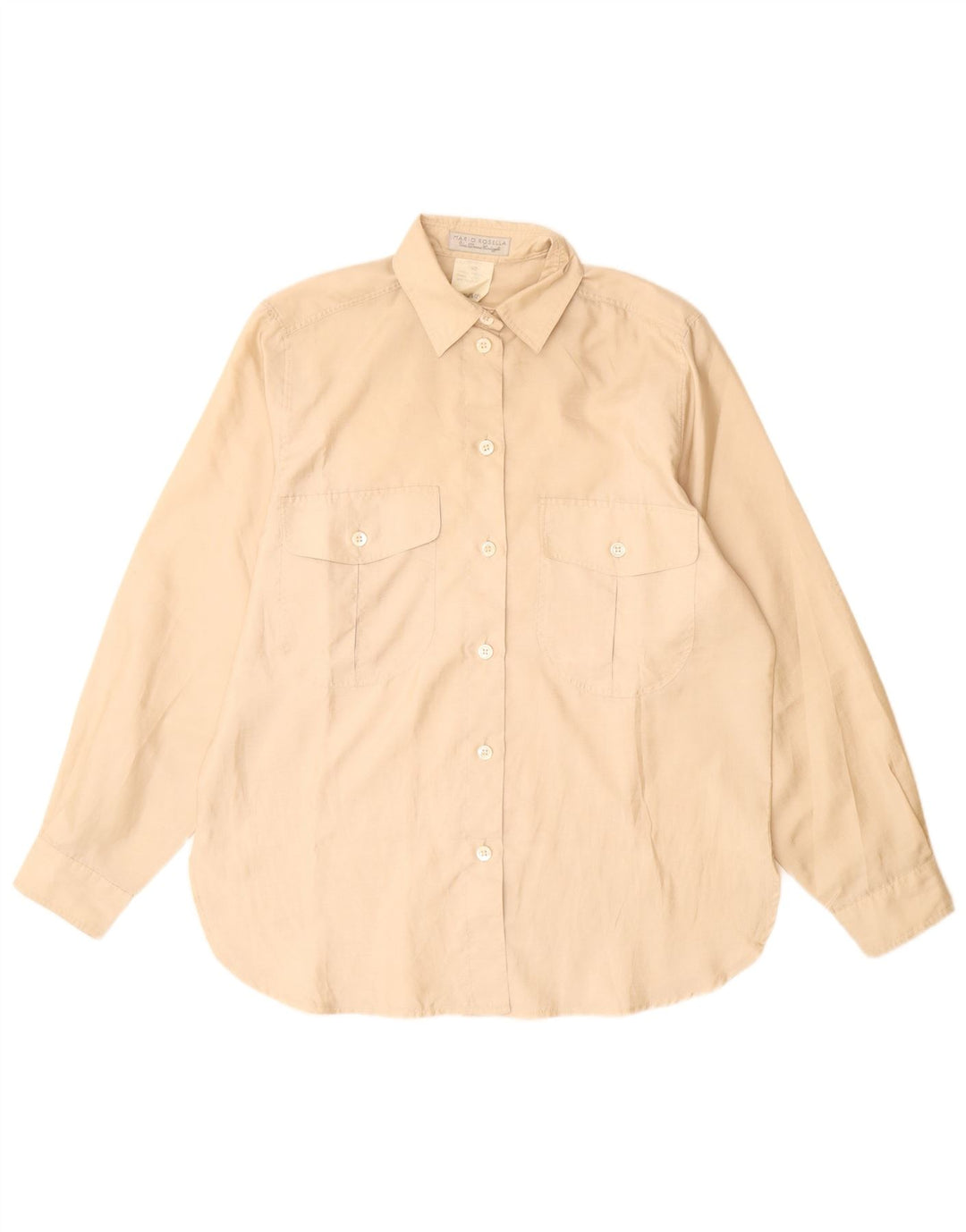 Übergroße Damen-Hemdbluse von Mario Rosella, EU 36, klein, beige, Polyester