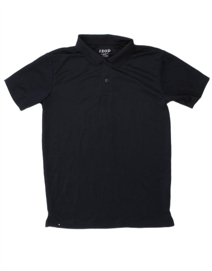 IZOD Boys Regular Polo Shirt 14-15 Years Large Navy Blue Polyester