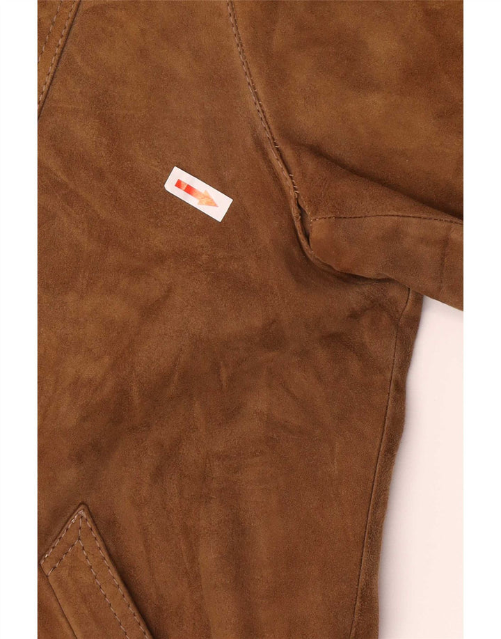 Jaqueta masculina vintage de camurça IT 48 bege médio