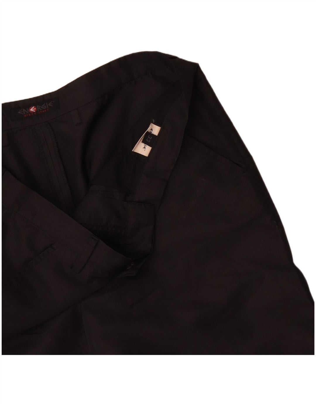 Energie Womens High Waist Capri Trousers W33 L23 Black Polyester