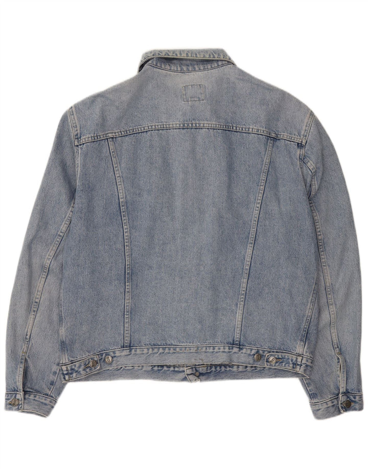 Gas Mens Denim Jacket 2XL Blue Cotton
