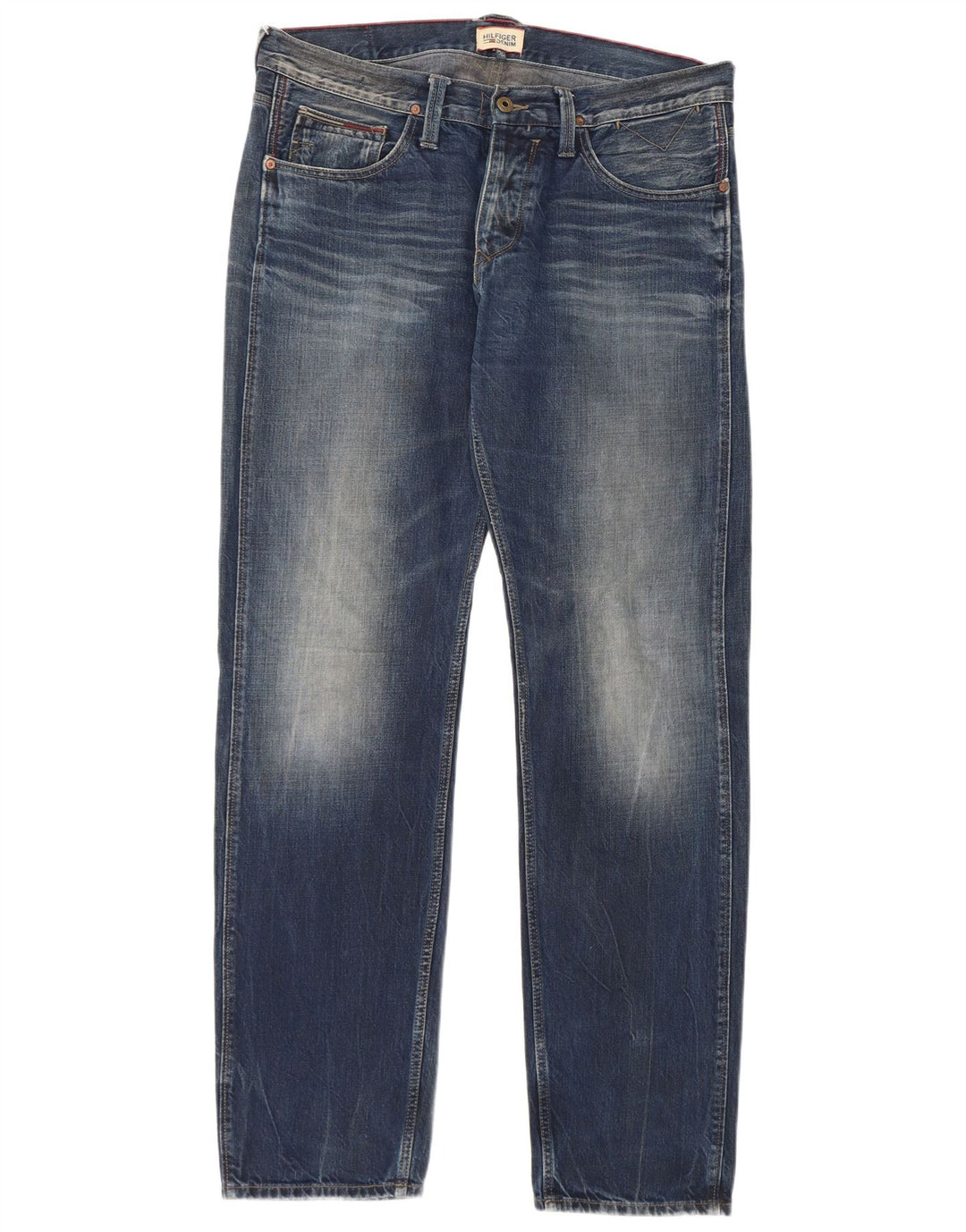 Tommy Hilfiger Mens Straight Jeans W34 L34 Blue