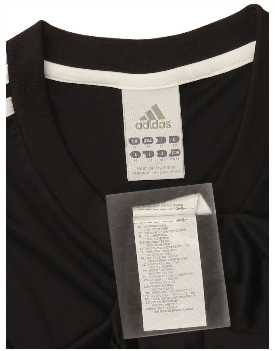 Tricou Adidas Climalite pentru bărbați Top Mediu Negru Poliester