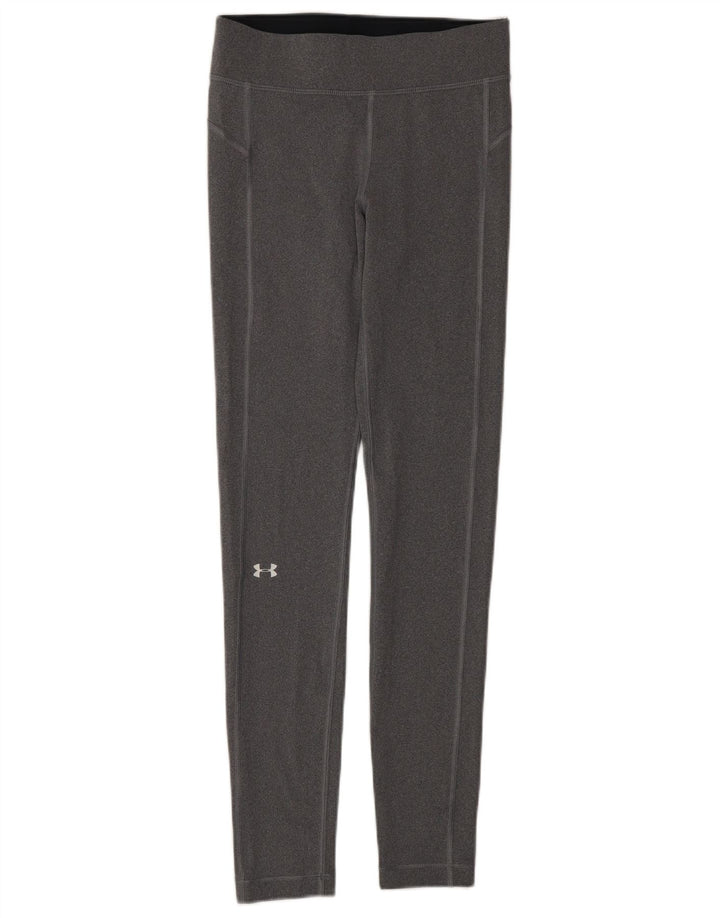 UNDER ARMOUR Womens Leggings UK 8 Small Grey