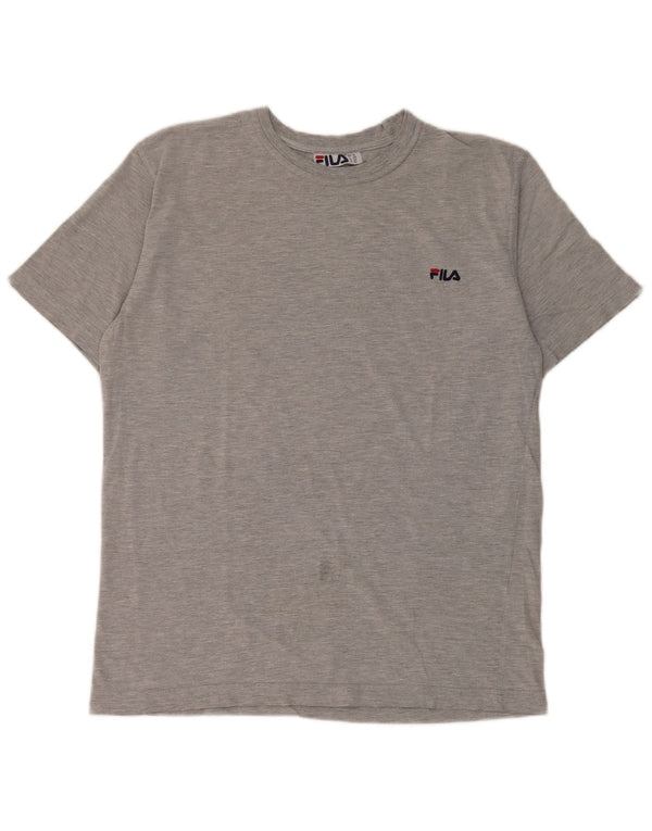 Fila T-Shirt Homme Top IT 50 Gris Moyen Coton