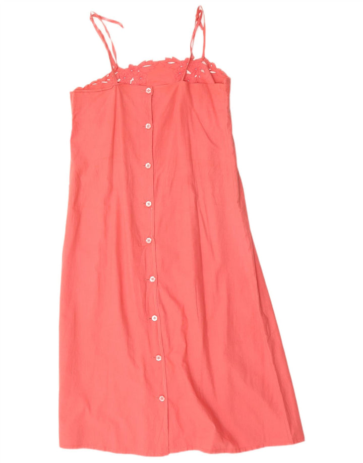 Vintage Womens Sundress UK 12 Medium Pink Floral