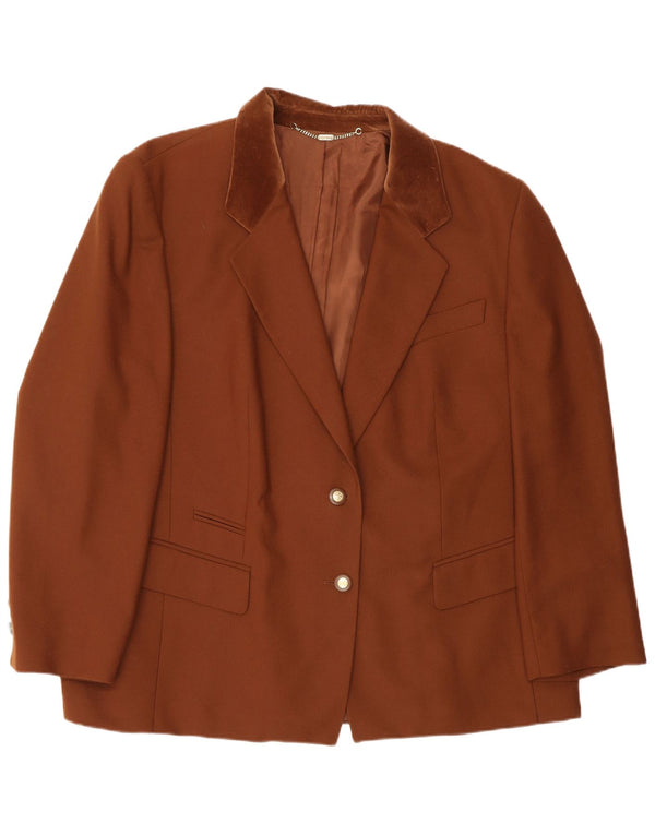 Blazer pentru femei Basler cu 2 nasturi EU 48 2XL bumbac maro