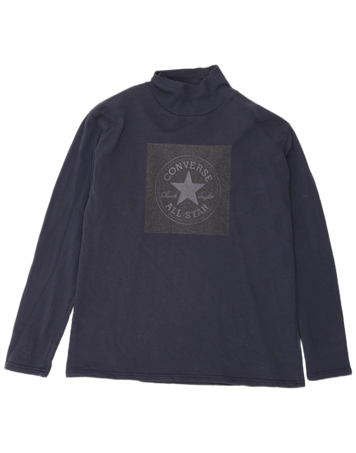 Converse Herre grafisk top langærmet XL marineblå bomuld