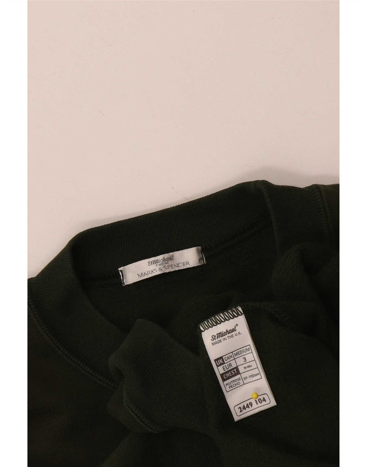 Marks & Spencer Herre sweatshirt Jumper Medium Khaki Bomuld