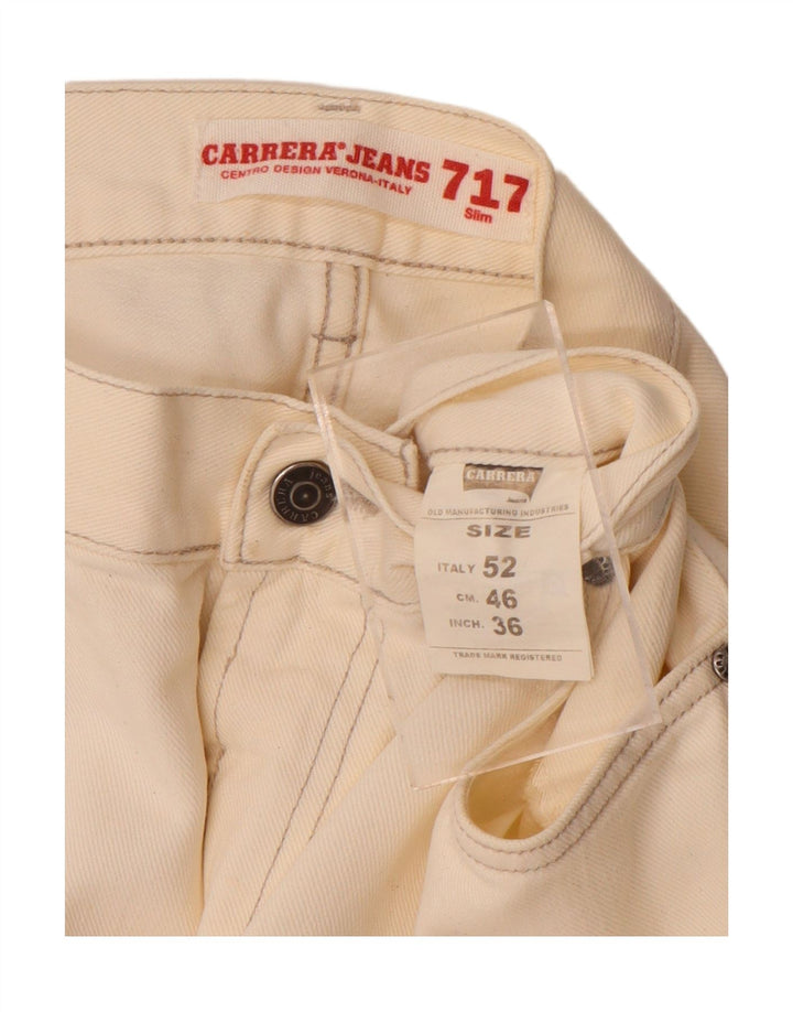 CARRERA Mens 717 Slim Jeans W36 L29 Beige Cotton Vintage Carrera and Second-Hand Carrera from Messina Hembry 