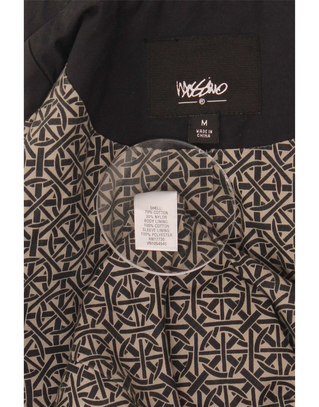 Gabardina Mossimo para mujer ES 44 Medium Black