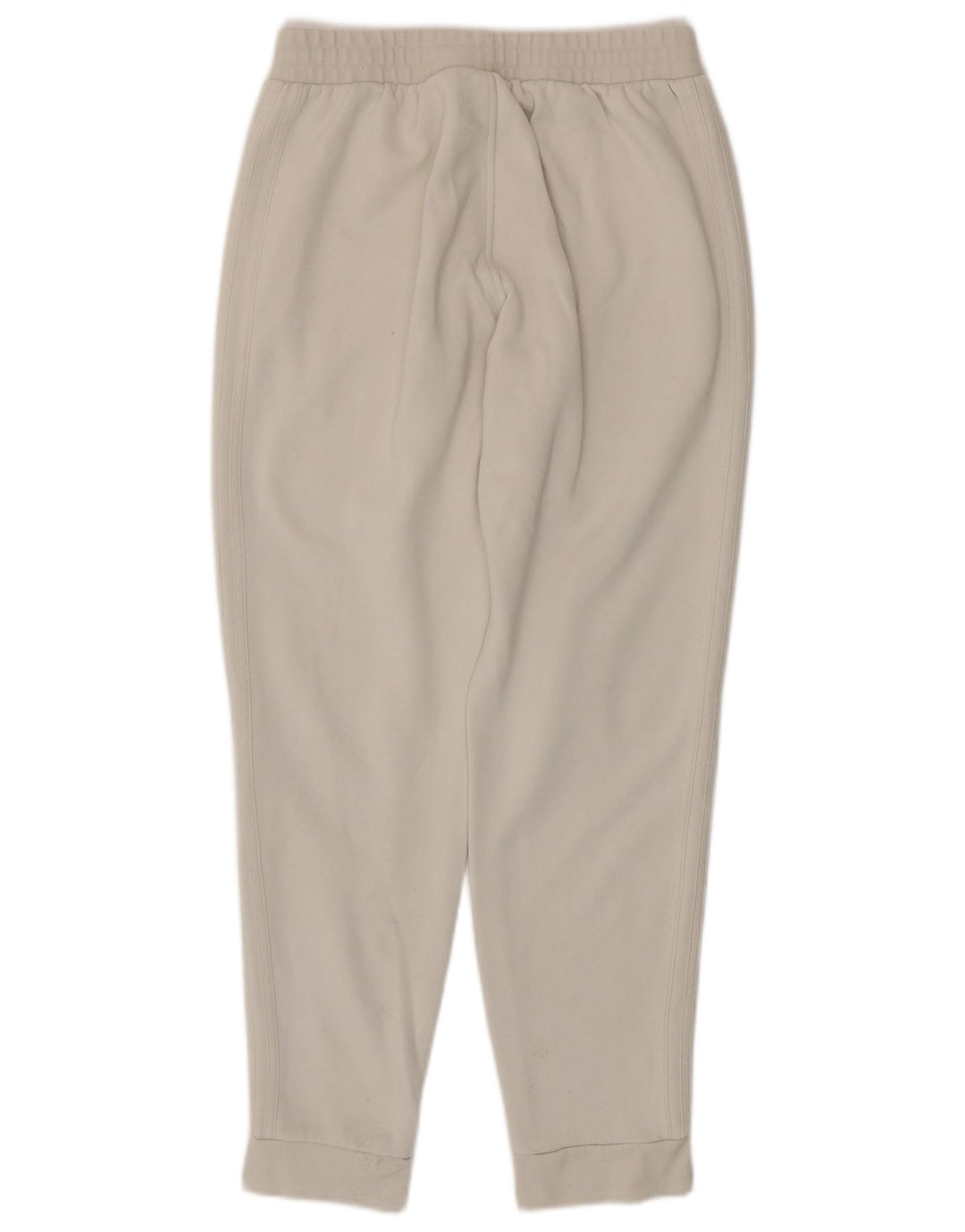 ADIDAS Mens Tracksuit Trousers Joggers Medium Off White Cotton