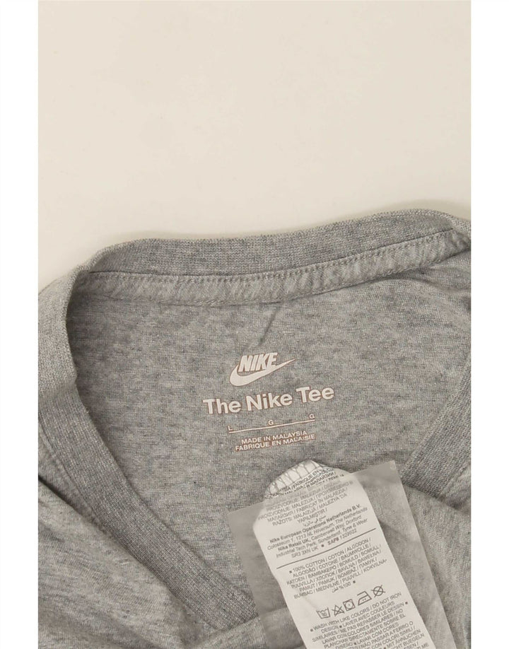 Nike T-shirt top til mænd, stor grå bomuld