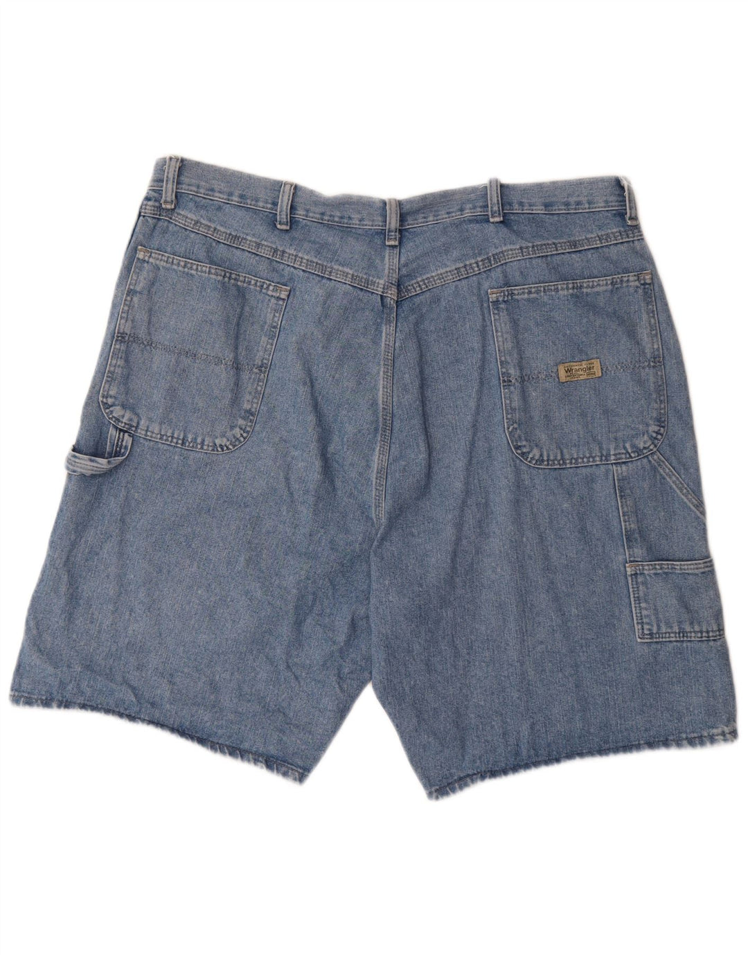 WRANGLER Mens Cargo Denim Shorts W40 XL Blue Cotton