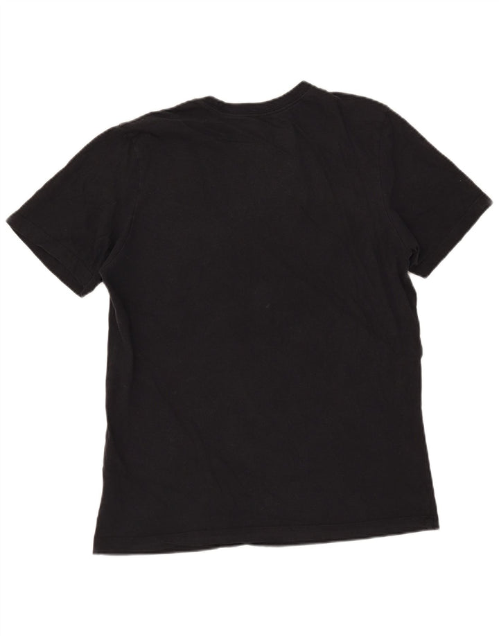 Męski T-shirt z grafiką Nike, średni czarny, bawełniany