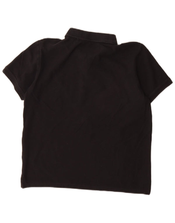 Polo da uomo Mustang in cotone nero medio