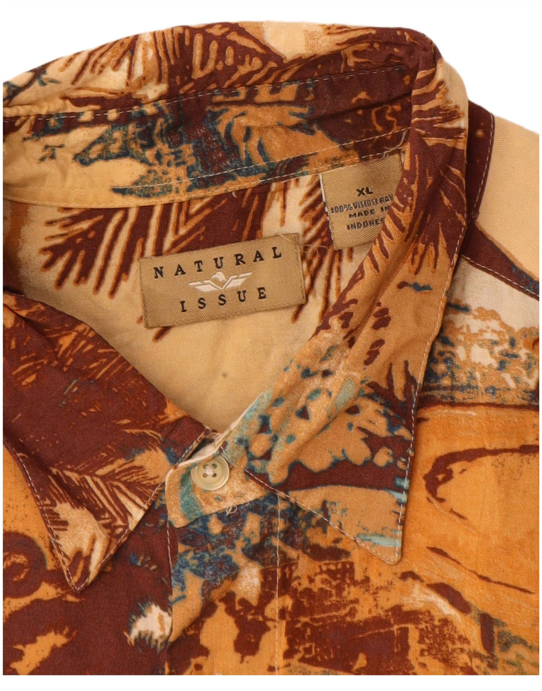 Natural Issue Mens Graphic Short Sleeve Shirt XL Multicoloured Hawaiian