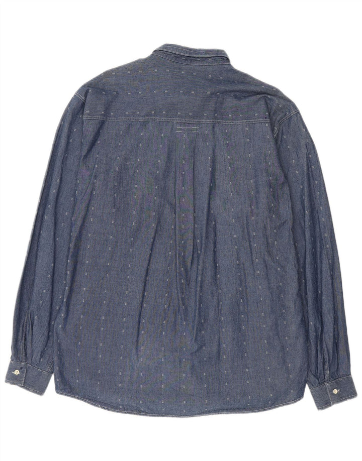 Camicia da uomo Carrera XL Blu navy geometrica