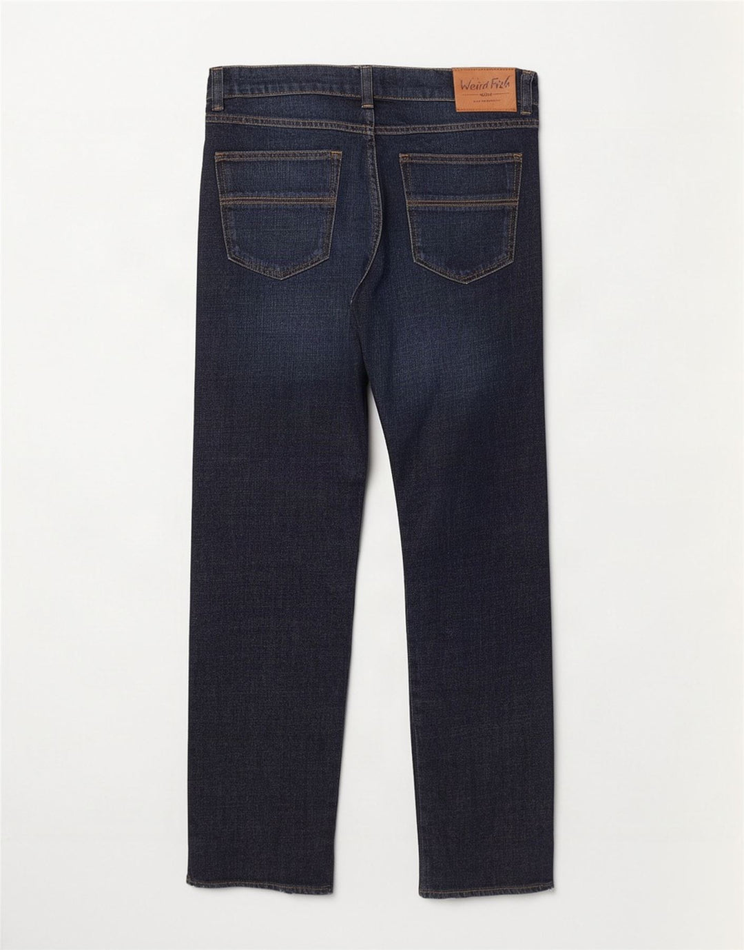 Jeans dritti da donna Weird Fish W36 L28 cotone blu navy