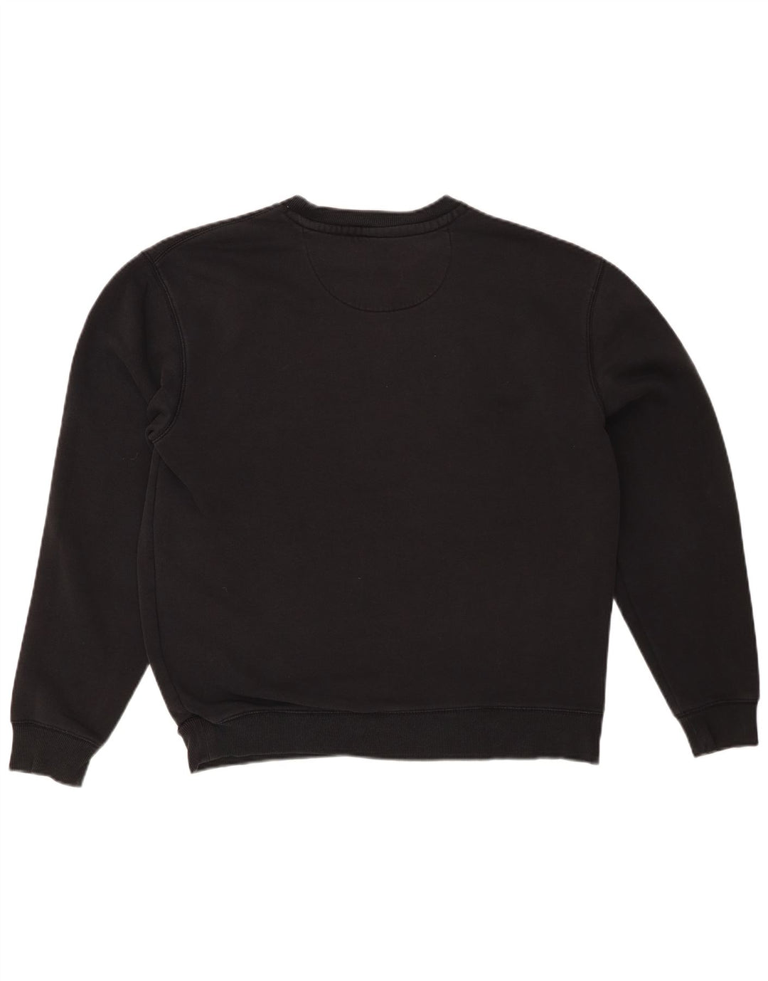JACK WILLS Mens Graphic Sweatshirt Jumper Medium Black Cotton
