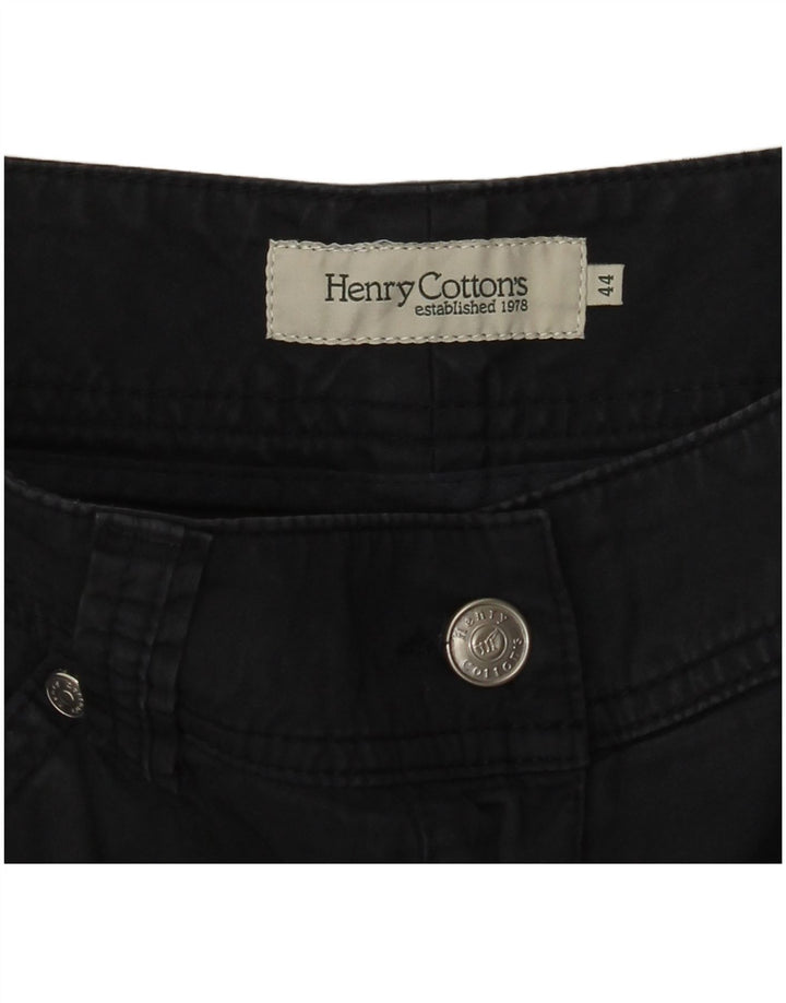 HENRY COTTONS Womens Casual Shorts IT 44 Medium W34  Navy Blue