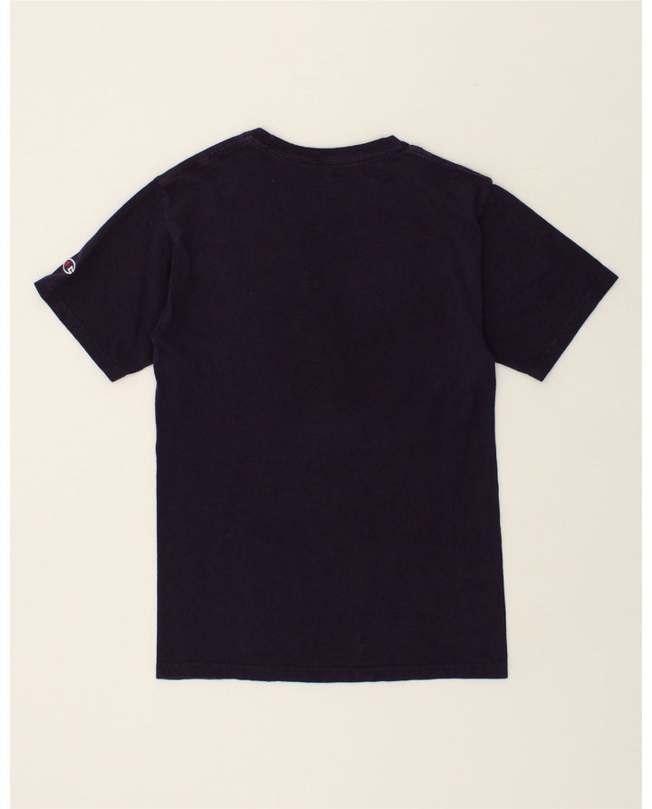 CHAMPION Mens Graphic T-Shirt Top Small Black Cotton Vintage Champion and Second-Hand Champion from Messina Hembry 