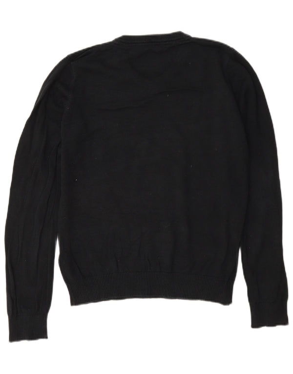 Marks & Spencer Boys Slim V-Neck Jumper πουλόβερ 12-13 ετών μαύρο βαμβακερό