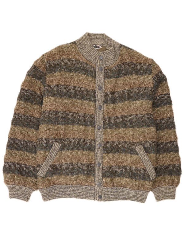 Maglione cardigan da uomo Cellini IT 52 Large a righe multicolore