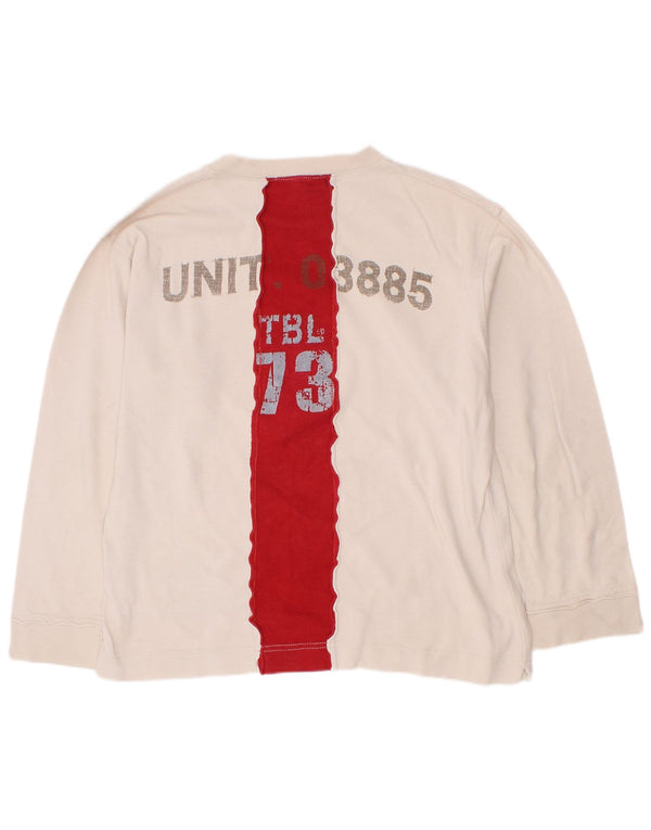 Timberland Langarmshirt mit Grafik für Jungen, 7–8 Jahre, Beige, Colourblock-Baumwolle