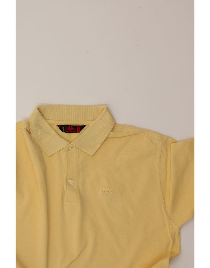 KAPPA Mens Polo Shirt Large Yellow Cotton Vintage Kappa and Second-Hand Kappa from Messina Hembry 