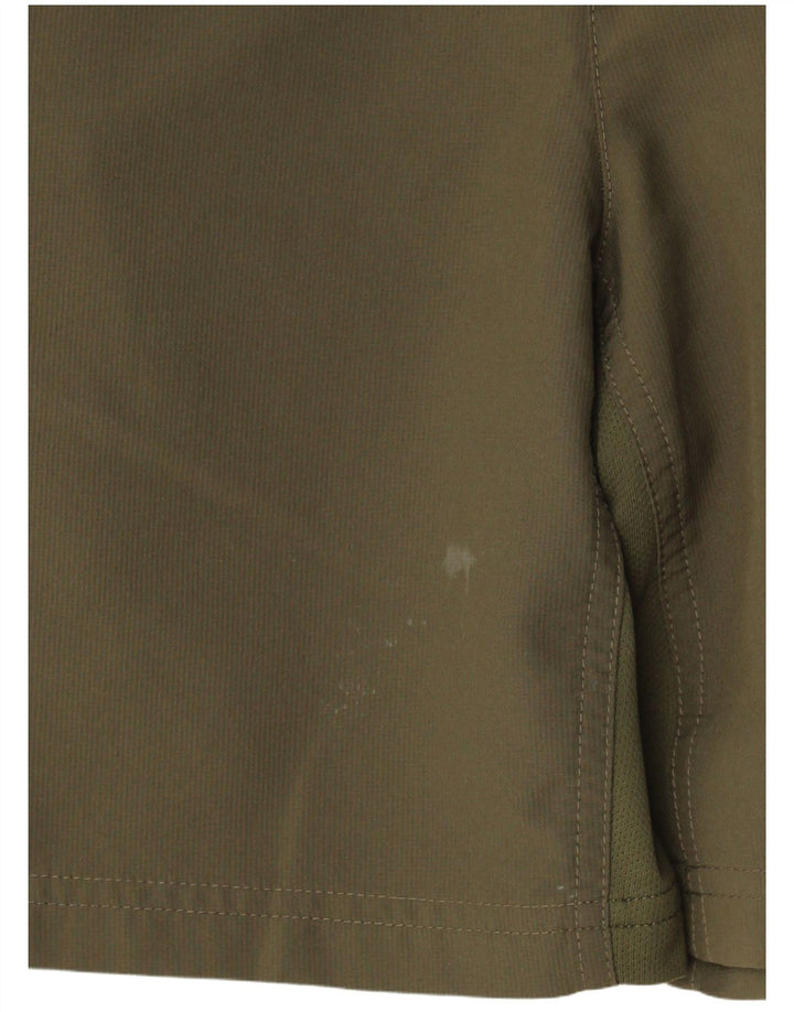 Nike Mens Dri Fit Sport Shorts Small  Khaki Colourblock Polyester