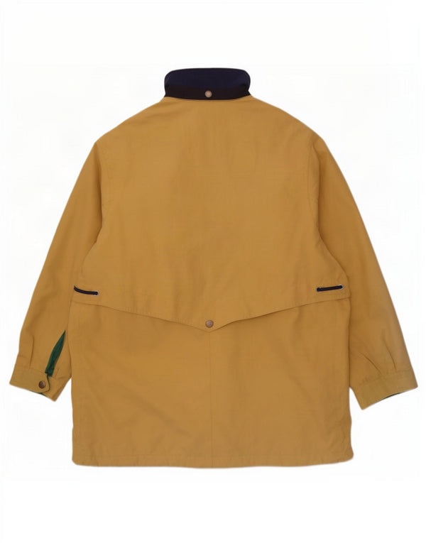 Goldix Womens Windbreaker Coat EU 46 XL Yellow Colourblock