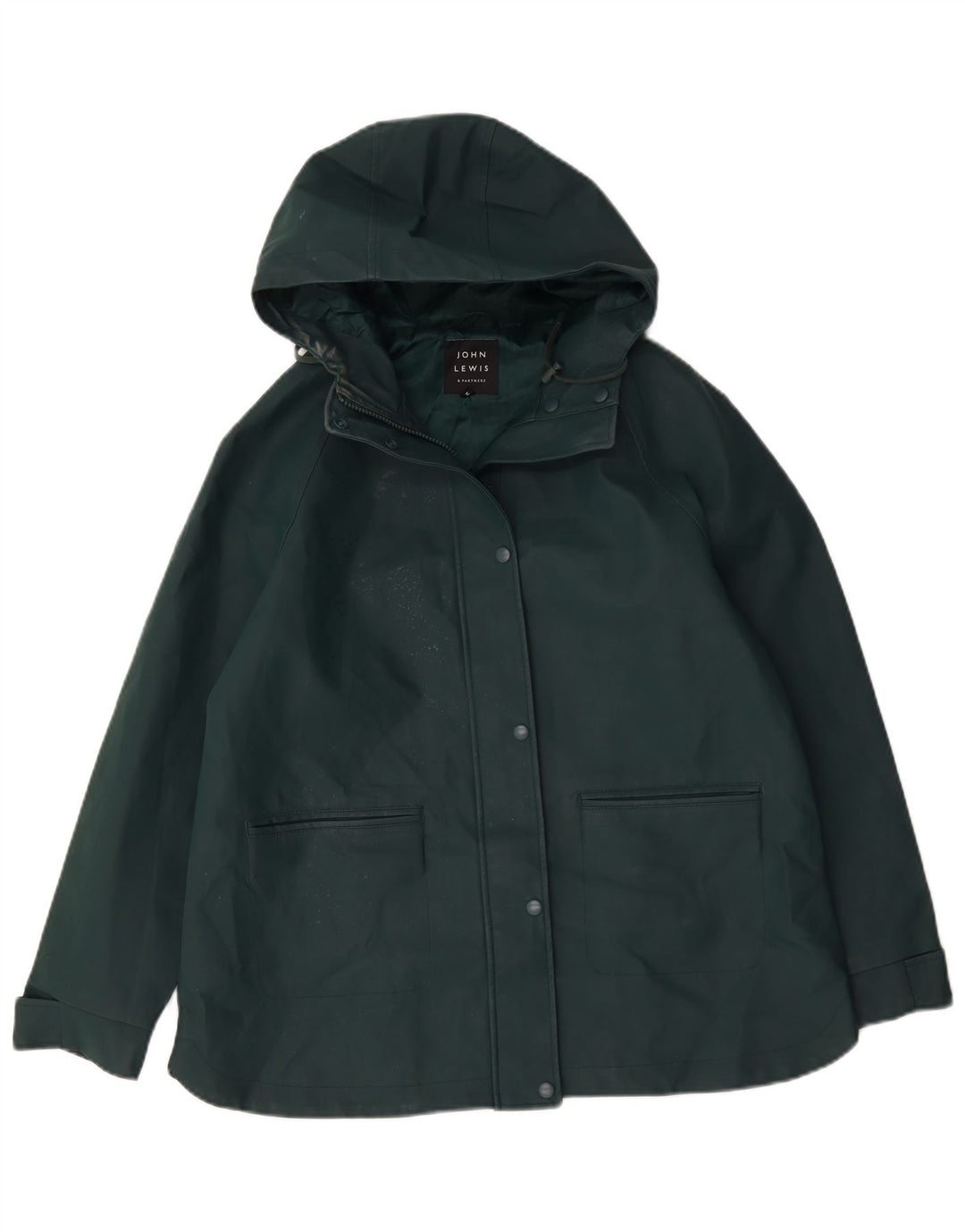 John Lewis Damen-Windbreakerjacke mit Kapuze, UK 14, Größe L, Grün, Polyester