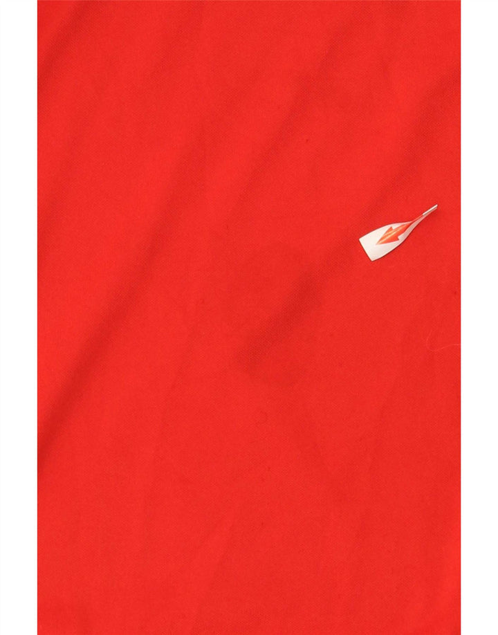 Fila Mens Top Long Sleeve Large Red Colourblock Polyester