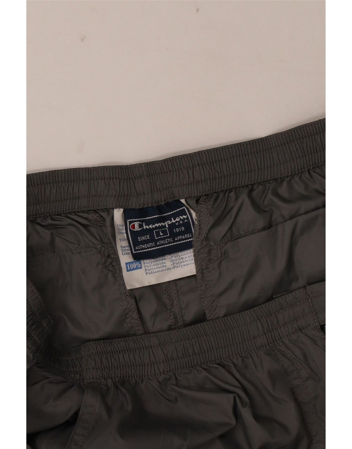 Pantaloni cargo dritti da donna Champion Large W32 L30 Poliammide grigio