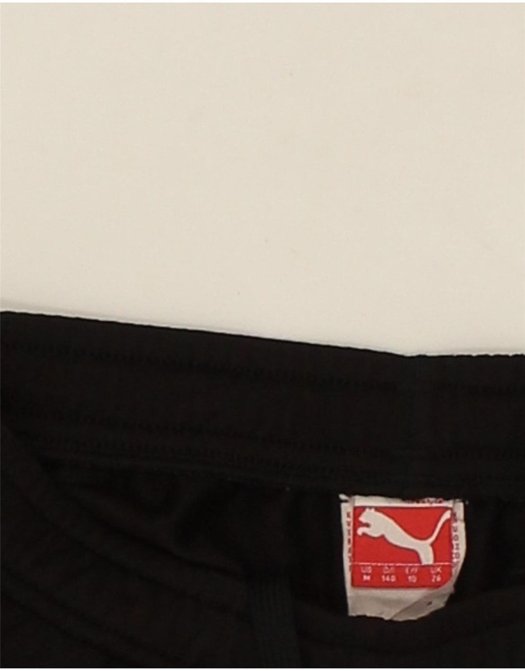PUMA Boys Tracksuit Trousers Joggers 9-10 Years Black Polyester | Vintage Puma | Thrift | Second-Hand Puma | Used Clothing | Messina Hembry 