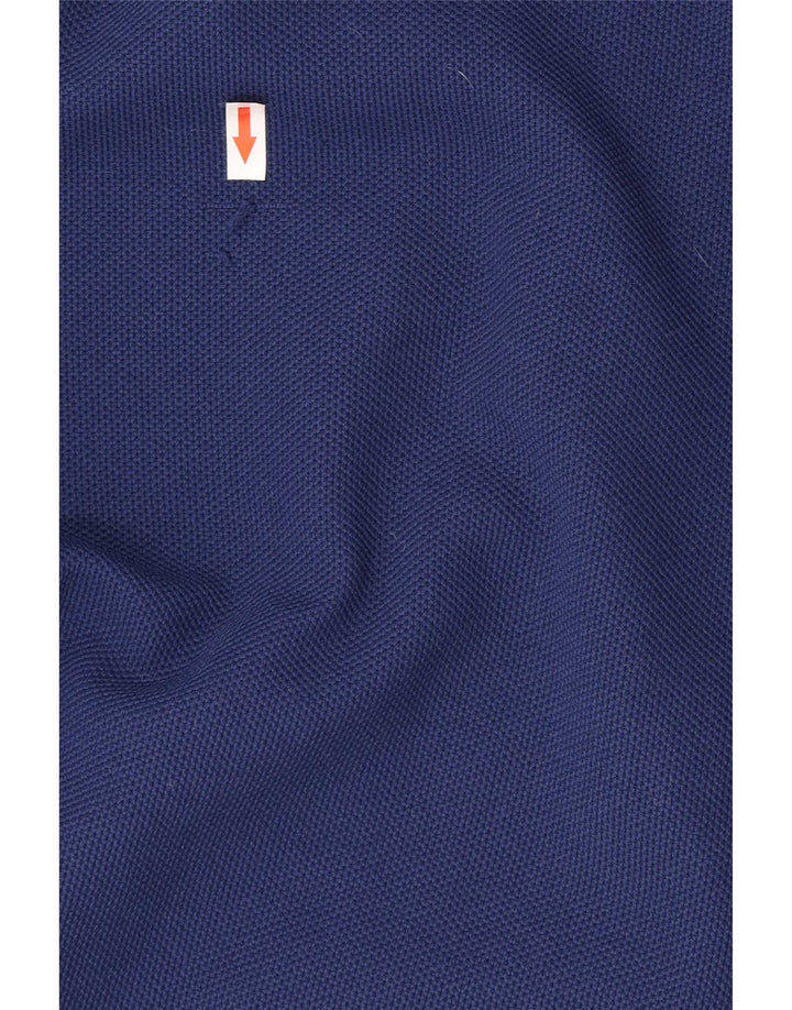 Asics Mens Graphic Hooded Tracksuit Top Jacket Large Blue Colourblock