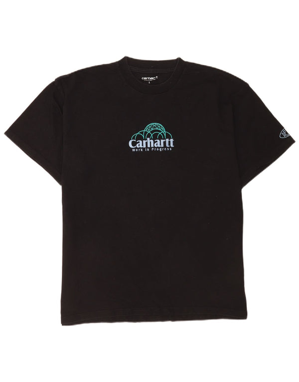 Carhartt Mens Graphic T-Shirt Top Large Black Cotton