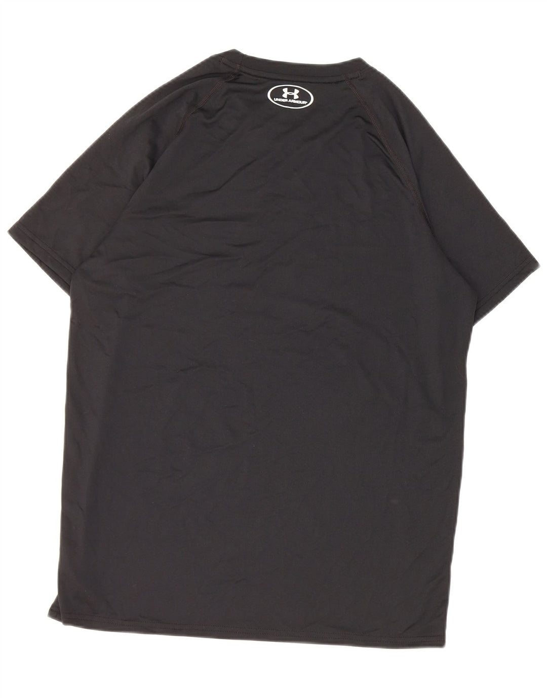 Under Armour Mens Heat Gear T-Shirt Top Small Black Polyester