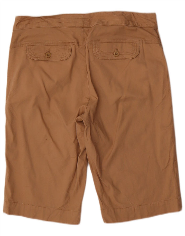 IZOD Womens Bermuda Shorts US 8 Medium W32  Brown Cotton